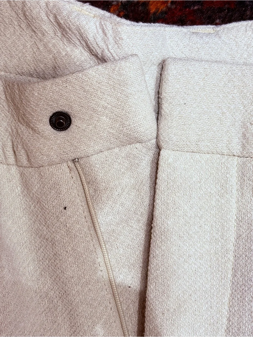 Men's Zara White Textured Tapered Pants